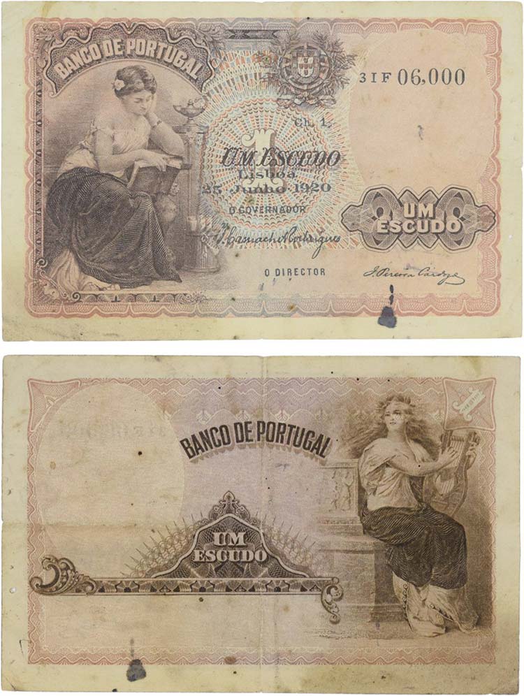 Notas - Banco de Portugal - 1$00 ... 