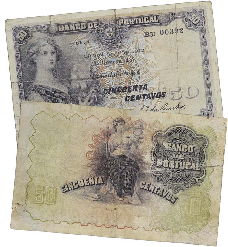 Paper Money - Portugal - Lot (2 ... 