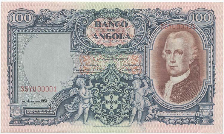 Notas - Angola - Banco de Angola - ... 