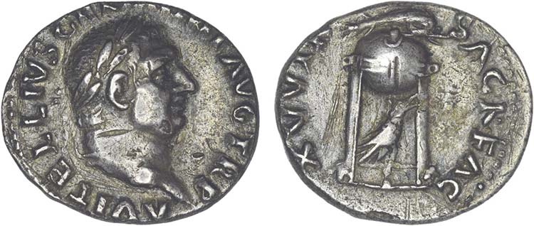 Roman - Vitellius (69) - Denarius; ... 