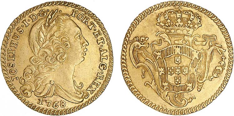 D. José I - Ouro - Escudo 1768-J; ... 
