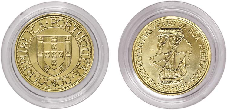 Portugal - Republic - Gold - 100 ... 