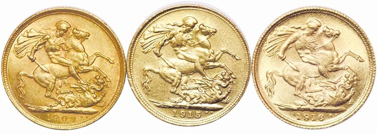 Australia - Lot (3 Coins) - Gold - ... 