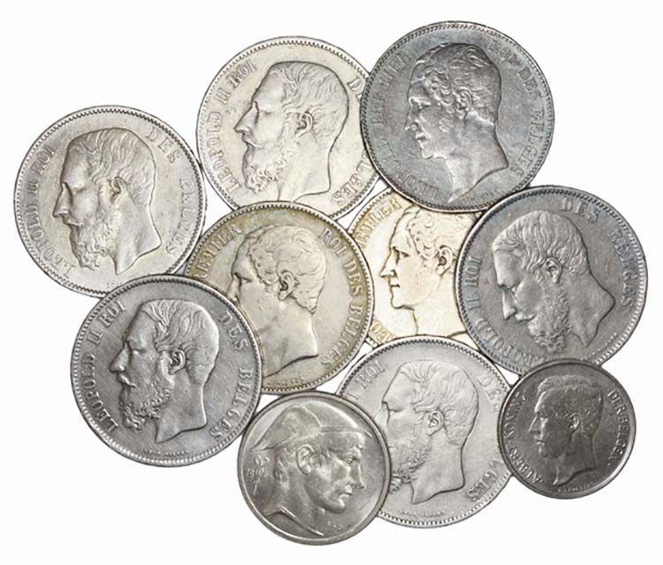 Belgium - Lot (10 Coins) - 5 ... 