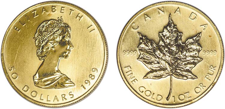 Canada - Gold - 50 Dollars 1989; ... 