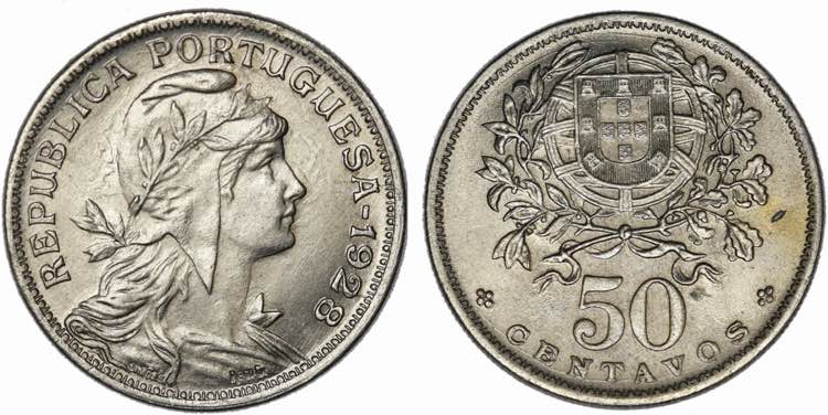 República - 50 Centavos 1928; ... 