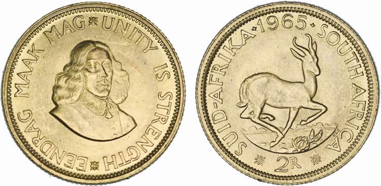 South Africa - Gold - 2 Rand 1965; ... 