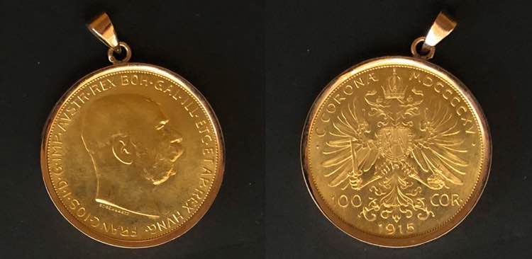 Austria - Gold - 100 Corona 1915; ... 