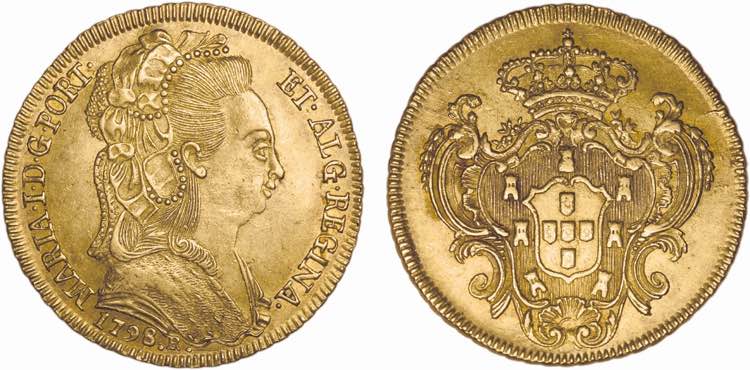 D. Maria I - Ouro - Peça 1798 R; ... 