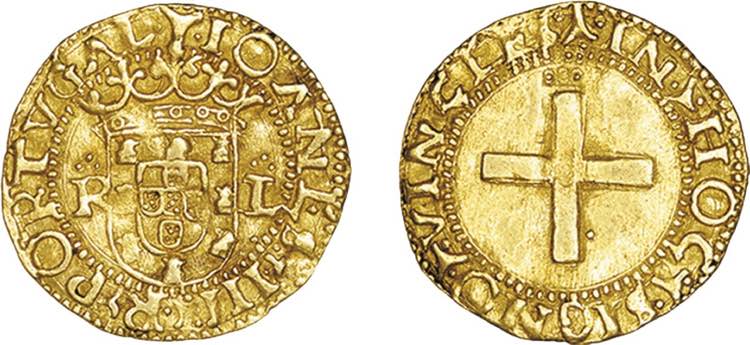D. João III - Ouro - Cruzado; R-L ... 
