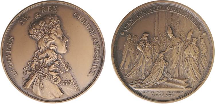 Medalha França Luís XIV - ... 
