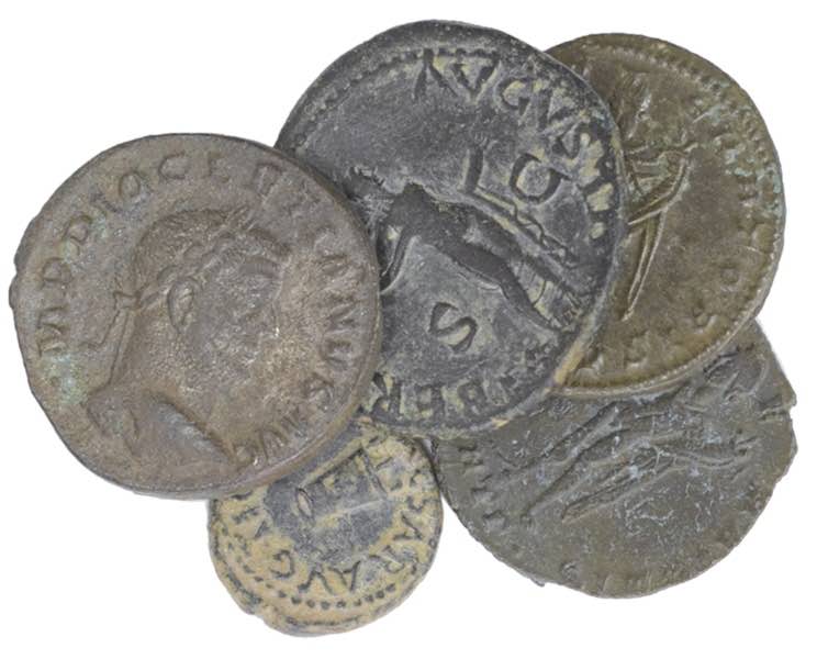 Roman - Lot (5 Coins) - Cláudio ... 