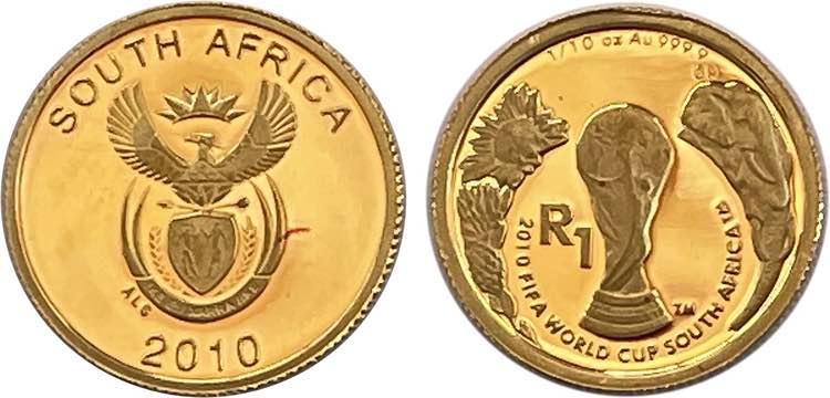 South Africa - Gold - 1 Rand 2010; ... 