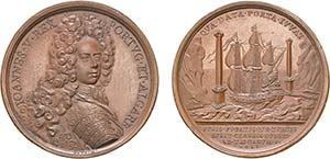 Medals - Copper - 1717 - Otto H - ... 