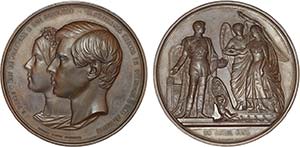 Medals - Lot (2 Medals) - Copper - 1858 - ... 