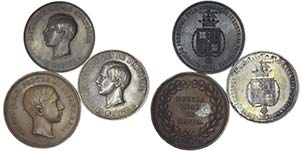 Medals - Lot (3 Medals) - Copper; Copper; ... 