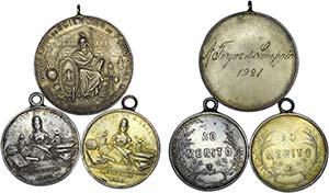 Medals - Lot (3 Medals) - Silver, ... 