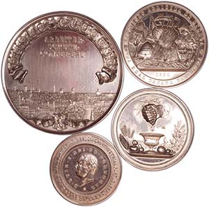 Medals - Lot (4 Medals) - Copper (patinated) ... 
