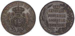 Medals - Copper - 1889 - Exposição ... 