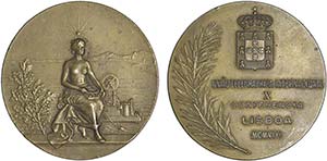Medals - Bronze - 1908 - Frederico Costa - ... 