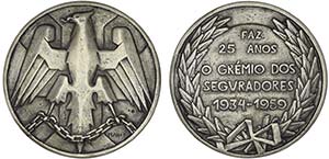 Medals - Silver - 1959 - MAIIC - 25 Anos ... 