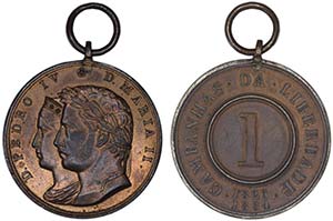 Medals - Medalha de D. Pedro e D.Maria ... 