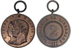 Medals - Medalha de D. Pedro e D.Maria ... 