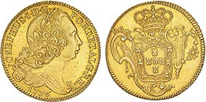 D. José I - Ouro - Peça 1776, G.53.30, JS ... 