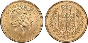 Great Britain - Gold - Sovereign 2002, Queen ... 