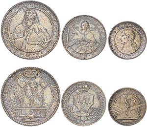 San Marino - Lot (3 Coins) - Silver - 20, 10 ... 