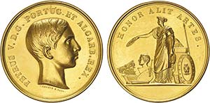Medals - Gold - Medal ND; PETRVS V DG PORTVG ... 