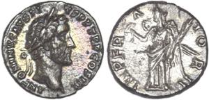 Roman - Antoninus Pius (138-161) - Denarius; ... 
