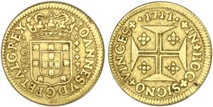 D. João V - Ouro - Quartinho 1711; G.88.05, ... 