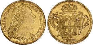 D. José I - Ouro - Peça 1773 R; G.55.27, ... 