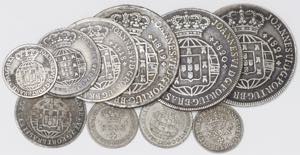 D. João VI - Lote (10 moedas) - Cruzado ... 