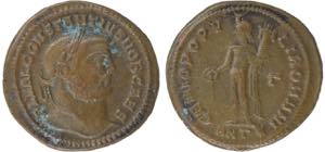 Roman - Constantius I (293-305) - AE Follis; ... 