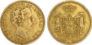 D. Pedro V - Ouro - 2000 Réis 1857; ... 