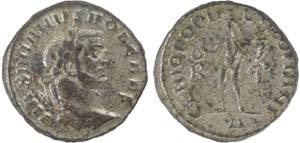 Roman - Galerius (293-311) - Follis, billon; ... 