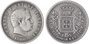 Portugal - D. Carlos I (1889-1908) - 500 ... 