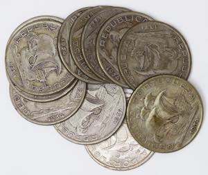 República - Lote (35 moedas) - 10$00 1954 ... 