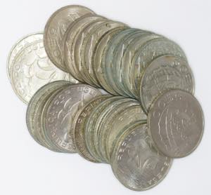 República - Lote (26 moedas) - 5$00 1943, ... 