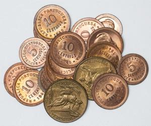 República - Lote (17 moedas) - 1$00 1924 ... 