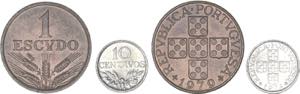 República - Lote (2 moedas) - 1$00 1979, ... 