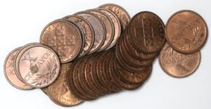 República - Lote (67 moedas) - X Centavos ... 
