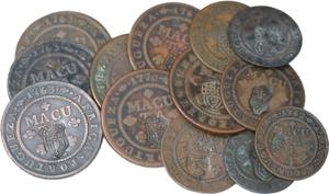 Angola - D. Maria II - Lote (13 moedas) - ... 