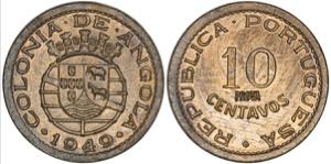 Angola - República - 10 Centavos 1949; ... 