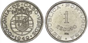 Cabo Verde - República - 1$00 1949; PROVA ... 