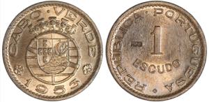 Cabo Verde - República - 1$00 1953; PROVA ... 