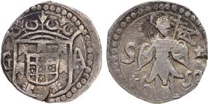 Índia - D. João IV - 2 Tangas 1650; G-A, ... 