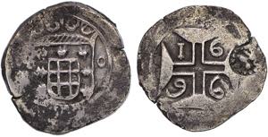 India - D. Pedro II (1683-1706) - Silver - ... 